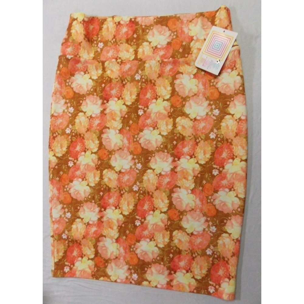 Lularoe Cassie Unicorn Roses Skirt Nwt 121l26pb10